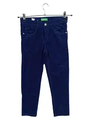 Vorschaubild 1 von Stoffhose Blau Strukturmuster Gr. 140 Casual Baumwolle