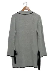 Vorschaubild 2 von Damen Strickjacke Grau 36/S Klassisch Elegant Wolle Kaschmir Cardigan