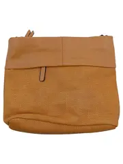 Vorschaubild 1 von Damen Umhängetasche Clutch Gelb Leder Stoff 28x20cm