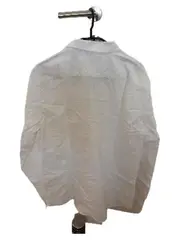 Vorschaubild 2 von Herren Freizeithemd Langarm Weiß Gr. L Baumwolle Klassisch