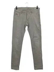 Vorschaubild 1 von Jeans Herren Slim Fit W32 Grau Used Look Destroyed Stretch