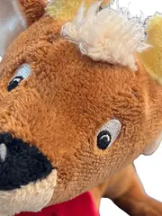 Vorschaubild 2 von Rentier Kuscheltier Plüschtier braun ca. 20cm Weihnachten
