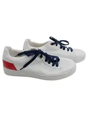 Vorschaubild 1 von Damen Sneaker Low Leder Weiß Rot Blau Gr. 40 Casual