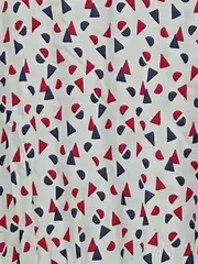 Vorschaubild 5 von Damen Freizeitkleid Gr. 38 M Mehrfarbig Dreieckmuster Viskose