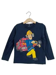 Vorschaubild 1 von Langarmshirt Feuerwehrmann Sam Kinder Gr. 104 Dunkelblau