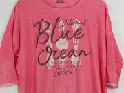 Vorschaubild 4 von Damen T-Shirt Pink Gr. 36/S Casual Blue Ocean Print