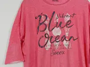 Vorschaubild 5 von Damen T-Shirt Pink Gr. 36/S Casual Blue Ocean Print