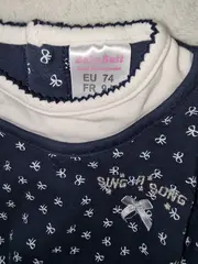 Vorschaubild 3 von Baby Butt Mädchen Kleid Gr. 74 Blau Schleifen Baumwolle Sommerkleid