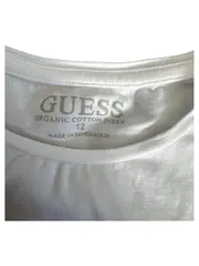 Vorschaubild 4 von Kinder T-Shirt Mädchen Logo Print Weiß Rosa Gr. 152 Bio-Baumwolle