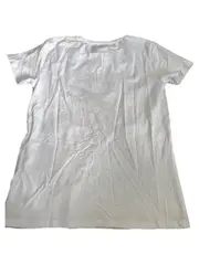 Vorschaubild 5 von Kinder T-Shirt Mädchen Logo Print Weiß Rosa Gr. 152 Bio-Baumwolle