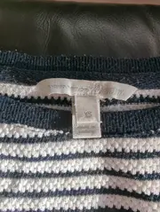 Vorschaubild 2 von Damen Pullover Gestreift Maritim XS Weiß Blau 3/4-Arm