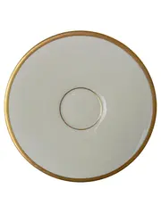 Vorschaubild 2 von Tasse Unterteller Set Weiß Porzellan Goldrand Elegant