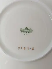 Vorschaubild 3 von Tasse Unterteller Set Weiß Porzellan Goldrand Elegant