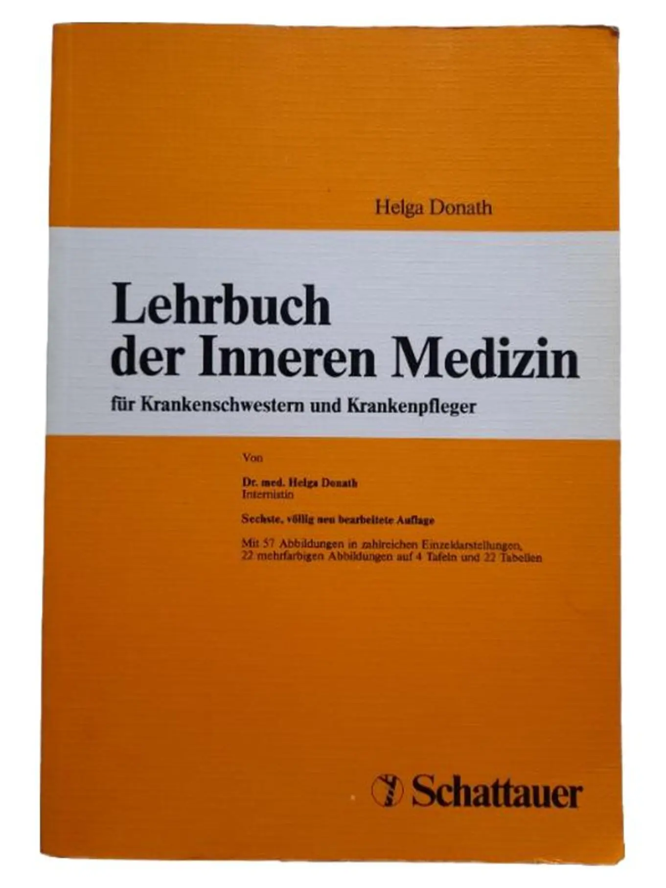 Innere Medizin Pflege Helga Donath Fachbuch J Schattauer Deutsch Hardcover