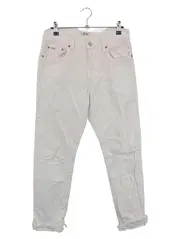 Vorschaubild 1 von Damen Jeans Wide Fit W27/36/S Weiß High Waist Ripped