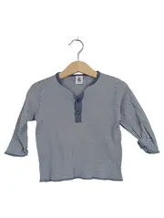 Vorschaubild 1 von Langarmshirt Gr. 86 blau weiß gestreift Kinder Baby