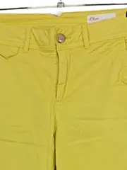 Vorschaubild 2 von Damen Stoffhose Casual Uni Gelb W36 L30
