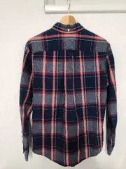 Vorschaubild 2 von Herren Freizeithemd Kariert Blau Rot Gr. M Indigo