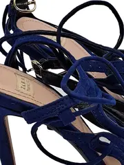 Vorschaubild 3 von Trafaluc Damen Pumps Gr. 37 Blau Schnürung Elegant Party High Heels