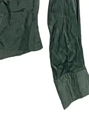 Vorschaubild 3 von Bluse Damen Elegant Grün Langarm Raffung Gr. S Viskose