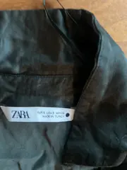 Vorschaubild 4 von Bluse Damen Elegant Grün Langarm Raffung Gr. S Viskose