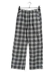 Vorschaubild 1 von Damen Jogginghose Lounge Pants Kariert Grau Gr. 36, S Baumwolle