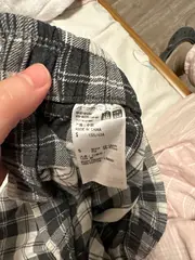 Vorschaubild 2 von Damen Jogginghose Lounge Pants Kariert Grau Gr. 36, S Baumwolle