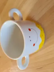 Vorschaubild 2 von Kindertasse Henkeltasse Keramik Weiß Farbenfroh Kindermotiv Punkte 250ml