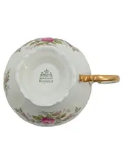 Vorschaubild 2 von Porzellan Teetasse Serie Pompadour Rosenmotiv Goldrand Selb Germany