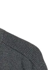 Vorschaubild 3 von Herren Pullover V-Ausschnitt Knopfleiste Grau Gr. 36 Casual