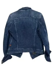 Vorschaubild 2 von Damen Jeansjacke Blau Gr. S Baumwolle Casual Denim