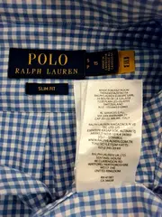 Vorschaubild 2 von Hemd Slim Fit Kariert Blau Weiß Gr. S Langarm