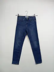 Vorschaubild 4 von Mädchen Jeans Regular Fit Blau Gr. 152 Baumwolle Casual Hose