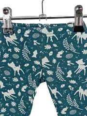 Vorschaubild 2 von Kinder Mädchen Leggings Gr. 62 Petrol Hirschmotiv Naturbezogen