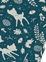 Vorschaubild 3 von Kinder Mädchen Leggings Gr. 62 Petrol Hirschmotiv Naturbezogen