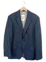 Vorschaubild 1 von Sakko Herren Business Blazer Wolle Blau Gr. 98 XXL Knopfleiste