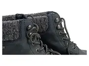 Vorschaubild 2 von Damen Stiefelette Boots Gr. 40 Blau Strickbund Schnürung