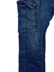 Vorschaubild 4 von Herren Cargo Jeans Hose Blau W34/L32 Stretch Denim