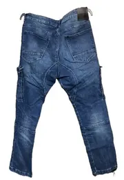 Vorschaubild 2 von Herren Cargo Jeans Hose Blau W34/L32 Stretch Denim