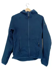 Vorschaubild 1 von Damen Fleecejacke Kapuze Outdoor Polyester Blau Gr. 36 S