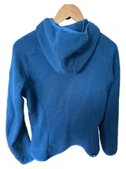 Vorschaubild 2 von Damen Fleecejacke Kapuze Outdoor Polyester Blau Gr. 36 S