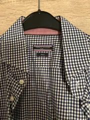 Vorschaubild 4 von Herren Business Hemd Karo Fitted Tailored Gr. 44 Blau