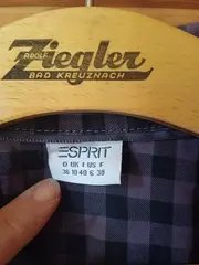 Vorschaubild 5 von Damen Blusenkleid Tunika Karo Langarm Gr. 36 S Grau Casual