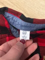 Vorschaubild 2 von Baby Body Hemd kariert rot schwarz Gr. 62 3-6 Monate + Hose Set