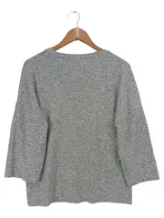 Vorschaubild 2 von Damen Pullover Grau Gr. 36;S Perlen Vintage Elegant Strickpullover