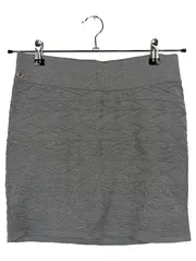 Vorschaubild 1 von Damen Strickrock Minirock Gr. M grau Strukturmuster