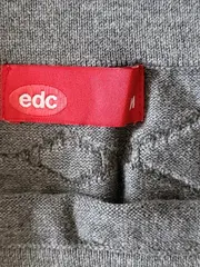 Vorschaubild 5 von Damen Strickrock Minirock Gr. M grau Strukturmuster