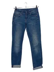 Vorschaubild 1 von Midge Straight Damen Jeans Hose Blau W29/L32 Denim