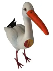 Vorschaubild 1 von Storch Adebar Kuscheltier Plüschtier Vogel Weiß 18 cm