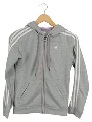 Vorschaubild 1 von Damen Trainingsjacke Grau XS Kapuze Sportlich